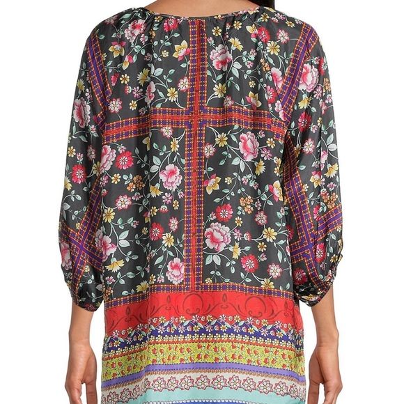 Johnny Was Lookout Electra Silk Tunic size XS - Picture 4 of 9